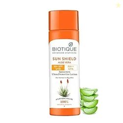 Biotique Sun Shield Aloe vera 30+ SPF UVB Sunscreen Ultra Protectectiv