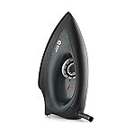 Orient Electric Gusto Heavy Weight Iron for Clothes | 1100 Power | Cool Touch Plastic Body | with Wielburger Non-Stick Coating| 2 Years Replacement Warranty