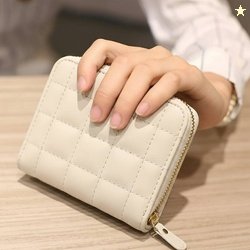 SYGA Women White Artificial Leather Wallet - Mini(2 Card Slots)