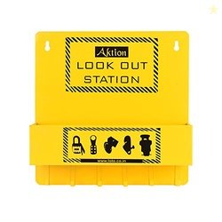 Aktion Safety Group Lockout Box AK-GLS-116 - Size 10 x 6 x 4 inch, Yel