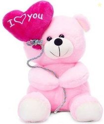 SANA TOYS Soft Plush I Love You Balloon Heart Teddy Bear for Someone S