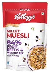 Kellogg's Millet Muesli with 84% Fruit, Seed & Multigrain 1000g | High