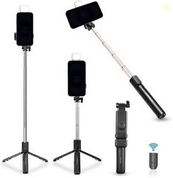 Kratos K2 Selfie Stick with LED Light | Tripod Stand | Wireless Remote