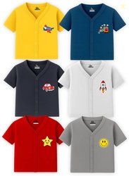 KidBee Baby Boys & Baby Girls Graphic Print Cotton Blend Regular T Shi