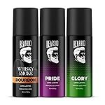 Beardo Pride, Glory & Whisky Smoke Bourbon Perfume Body Spray 150ml x (Set of 3) Long lasting Fougere, Aromatic Deodorant | Deo For Men | Christmas gift for men | Gift For Friends | Gift for Men