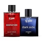 BEARDO Dark Side & Godfather Perfume For Men Spicy Scent Liquid, 100 Ml X 2 | Strong Long Lasting Fragrance | Eau De Parfume | Aromatic, Spicy | Christmas Gift For Men | Gift For Friends