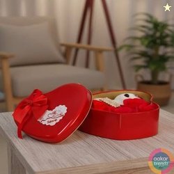 AAKAR Trendz Gift Box, Soft Toy, Artificial Flower Gift Set