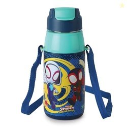 Cello Kidzbee Era Web Warriors Inner Steel Insulated Kids Water Bottle