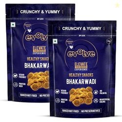 Evolve Baked Bhakarwadi Healthy Snacks for Kids, Adults | Gluten Free,