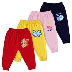 Track Pants Baby Boy & Girl Regular Fit Cotton Pyjama Unisex Multicolo