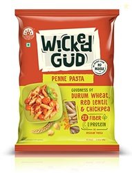 WickedGud 2X Fiber Penne Pasta | No Maida | Durum Wheat Semolina | Bro