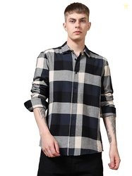 StitchX Men's Full Sleeve Brushed Cotton Buffalo Checkered Shirt XS-2X