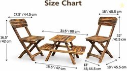 Bharat Handicrafts Solid Wood Table & Chair Set
