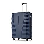 Aristocrat Large Polypropylene Airpro Spinner Check-in 75 Cm() 8 Wheels Trolley Bags for Travel Hard Case Luggage, Lightweight Bag with Combination Lock & Robust Trolley with 3 Years Warranty (Blue)