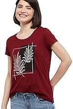 Max Women’s Cotton Regular Fit Printed Round Neck T-Shirt