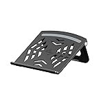 Portronics My Buddy Hexa 5 Laptop Stand with Foldable & Ventilated Design, Ergonomic Elevation, Anti-Slip Silicon Pads and Lightweight Body for Upto 15.6â Laptops & MacBooks (Black)