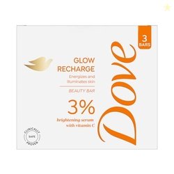 Dove Glow Recharge Serum Beauty Bar | 3% Brightening serum + Vit C | E