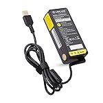 Lapcare Compatible Adapter Charger for Lenovo 20V 3.25A 65W USB/Square tip with Pin (Without Power Cable),Black