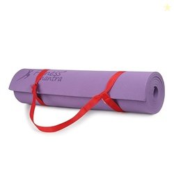 Fitness Mantra 6mm Yoga Mat with Carrying Strap for Yoga, Exercise Mat