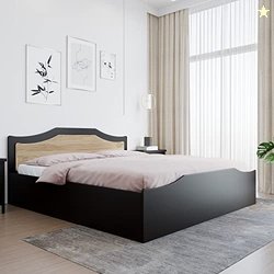 Nilkamal Willy Wooden King Bed with Box Storage | Engineered Wood | Co