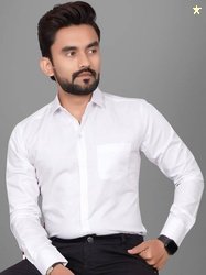 Voroxy Men Regular Fit Solid Spread Collar Formal Shirt