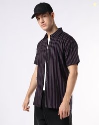 Buda Jeans Co Men Striped Regular Fit Shirt