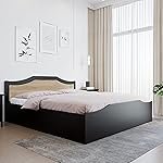 Nilkamal Willy Wooden King Bed with Box Storage | Engineered Wood | Contemporary Design | Wenge
