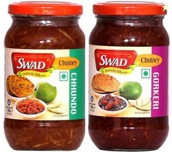 SWAD Combo Pack of Chhundo and Gorkeri Pickle | 500g Each Mango, Raw M