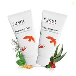 R3SET Natural Pain Relief Gel 50g, Pack of 2 | Non-Greasy, Fast-Absorb