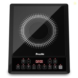 Preethi Indicook IC124 Induction Cooktop, 2100-Watt Electric Stove wit