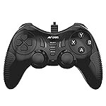 Ant Esports GP130 Wired Gamepad for PC, PS3, Android TV, Laptop â Dual Vibration USB Controller with Turbo Mode, 14 Buttons, Plug & Play, Ergonomic Design, Compatible with Windows & Steam_ Black