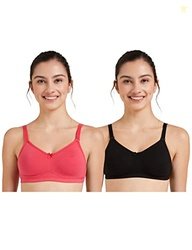 Amazon Brand - Symbol Women's Cotton Casual Backless Bra (Pack of 2) (
