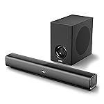 Mivi Nex 100 Soundbar [New Launch], 90W 2.1 Channel Single Soundbar with Powerful Subwoofer and Deep Bass, Nex PowerStage Audio, Signature Sound, Bluetooth v5.3