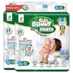 BUMMY PANTS Baby Diapers - Ultra Dry & Comfortable with 5D Cross Core