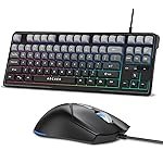 Archer Tech Lab Wired Gaming Keyboard and Mouse Combo| RGB Backlit, 87 Keys with 19 Anti-Ghosting, 7-Button Mouse, Adjustable 4 DPI (1200-3600) USB Plug & Play for PC Laptop Mac PS5 Xbox (Astra G300)