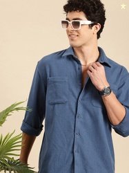 Mast & Harbour Self Design Textured Relaxed Fit Shacket