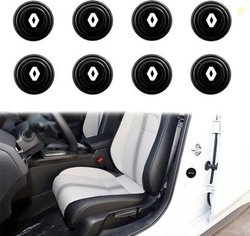 VUSTICA Silicone, Rubber Car Door Guard(Black, Pack of 1, Renault, Kwi