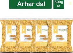 Trinetra Yellow Toor/Arhar Dal (Split)(2000 g)