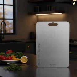 Stainless Steel Chopping Board, Heavy Duty Metal Chopping Board for Fr