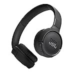 JBL Tune 520BT Wireless On Ear Headphones with Mic, Upto 57H Battery, Speed Charge : 5 Min Charge Gives Up to 3H of Playback, Multipoint Connect, Customizable Bass with Headphones App, BT 5.3 (Black)