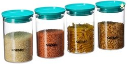 Amazon Brand - Solimo Airtight Stackable Plastic Storage Containers, S