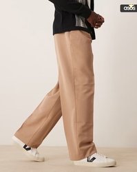 ASOS DESIGN Smart Wide-Leg Pleated Pants