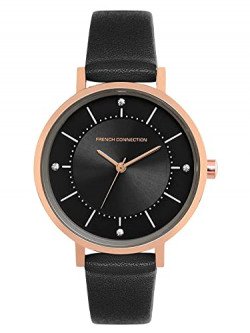 French Connection Leather Analog Black Dial Women's Watch-Fcn00010C, B