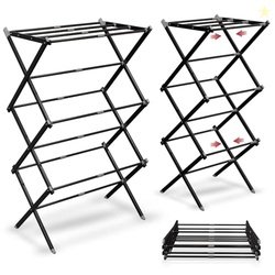 Lifelong Foldable Clothes Drying Stand for Laundry, Expandable Heavy D