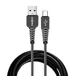 FRONTECH 17W / 3.4A Super Fast Charging 1M PVC USB to Type-C Data Cable for Smartphones, Tablets, Laptops & other Micro USB V8 Devices, Charging and Data Sync (1028 – Black)