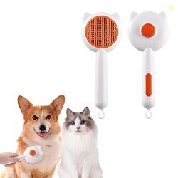 PETBABAS Small Dog and Cat Grooming Kit, Self Cleaning Cat Comb Hair B