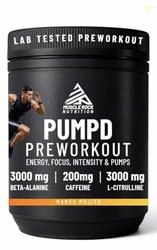 Pumpd Preworkout (Mango Mojito) 60 servings - 300g | Lab tested | Supp