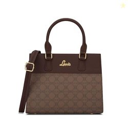 Lavie Women's Mono Salma Solid Satchel Bag for Women | Satchel Handbag