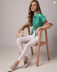 ENCRUSTD Flat-Front Pants with Welt Pockets