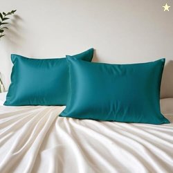 Layers Micro Satin Silky Pillow Cover Set & Drawstring Pouch (Pack of